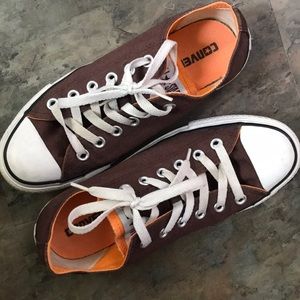 Double tongue Chuck Taylors